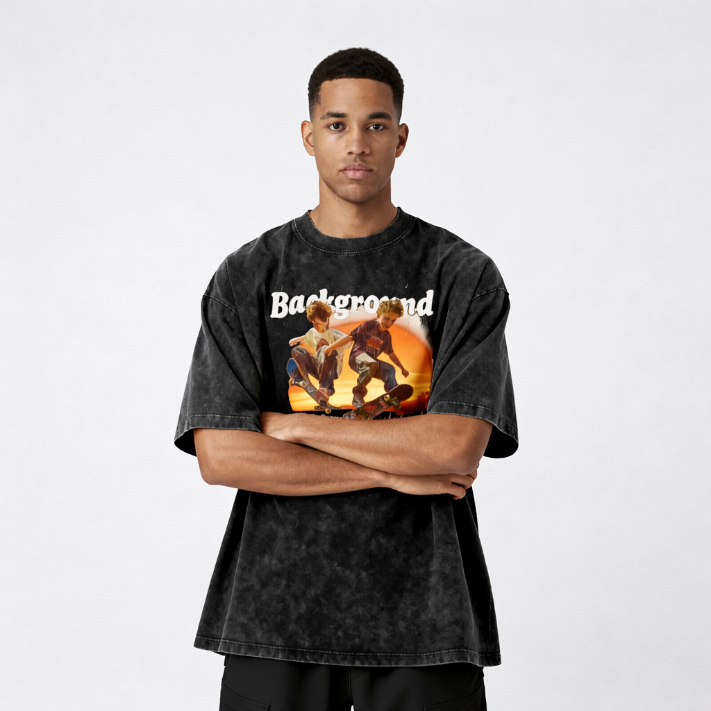 Snow Washed Oversized Tee