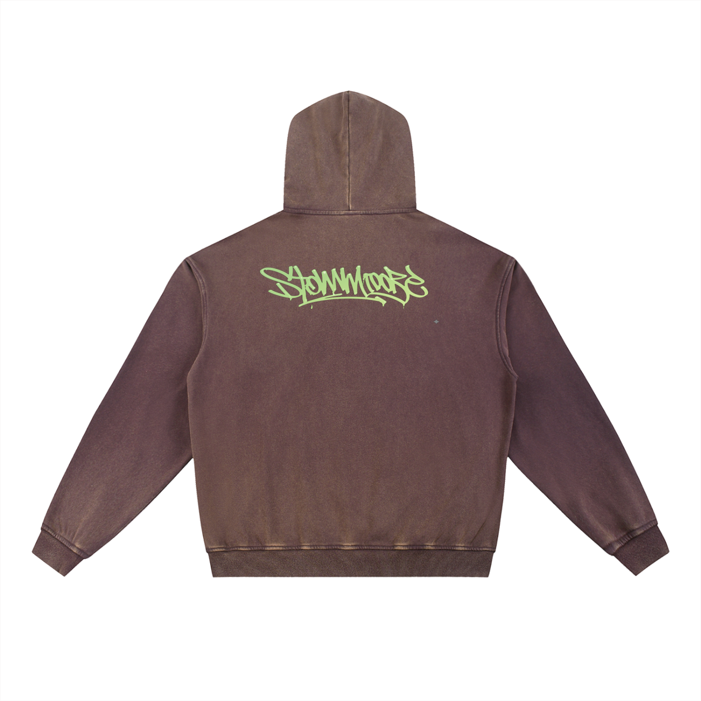 Vintage Washed Gradient Fleece Hoodie