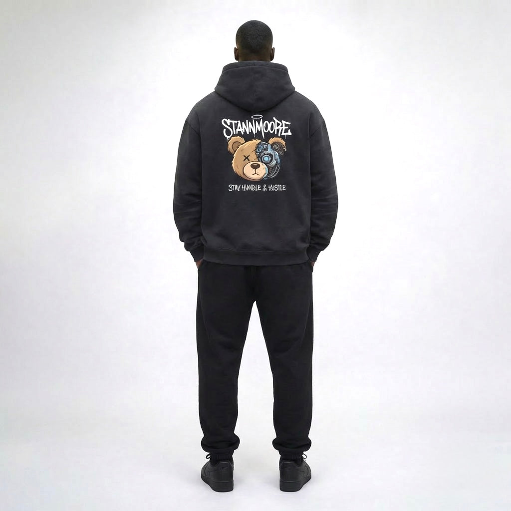Frayed Sunfade Boxy Fleece Hoodie