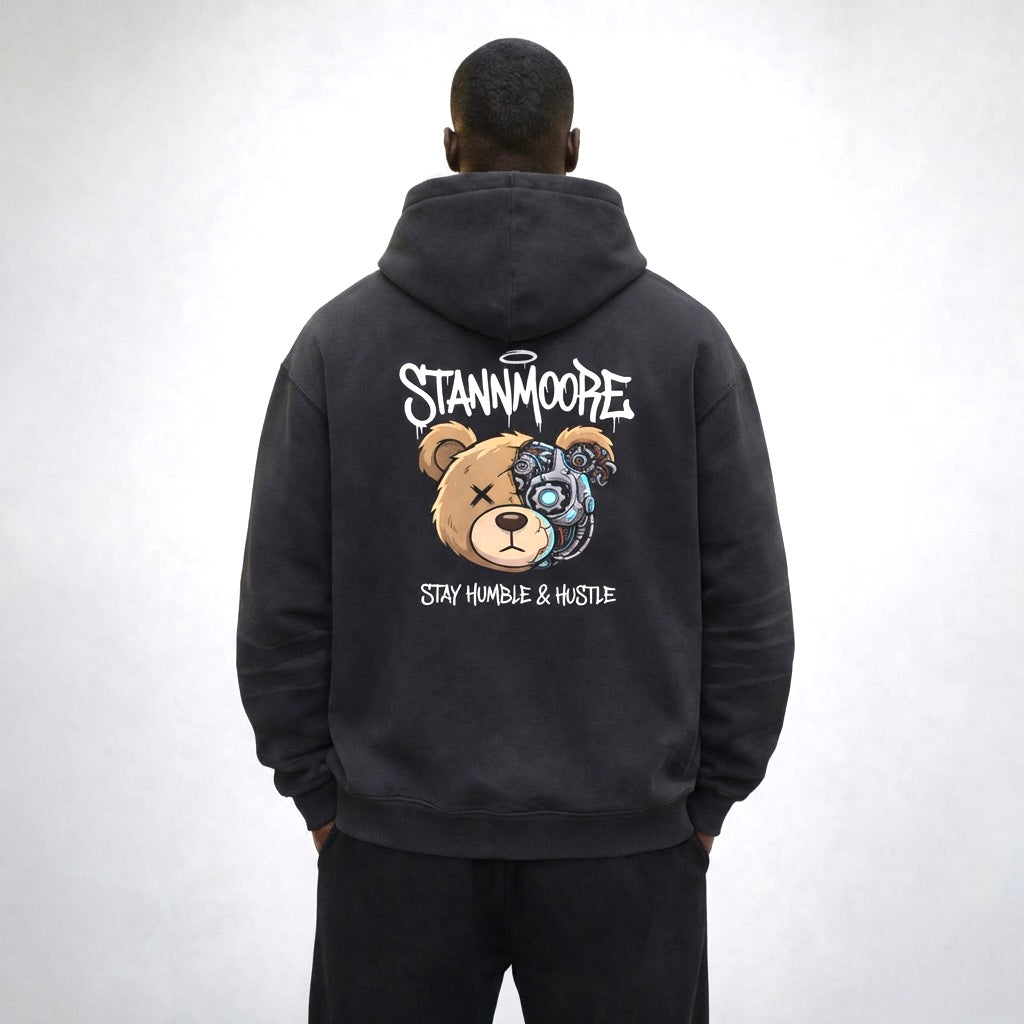 Frayed Sunfade Boxy Fleece Hoodie