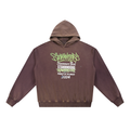 Vintage Washed Gradient Fleece Hoodie