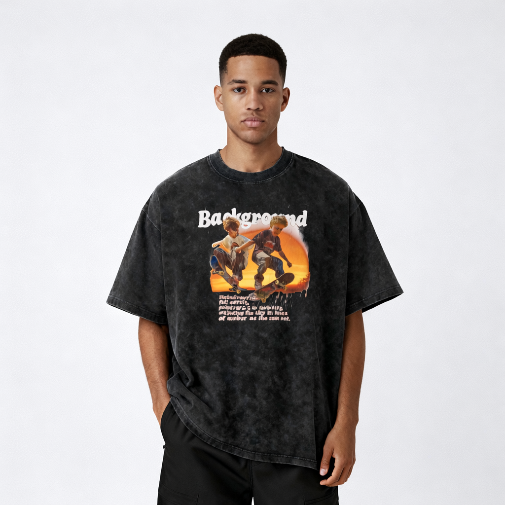 Snow Washed Oversized Tee