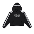 Side Stripe Cropped Hoodie