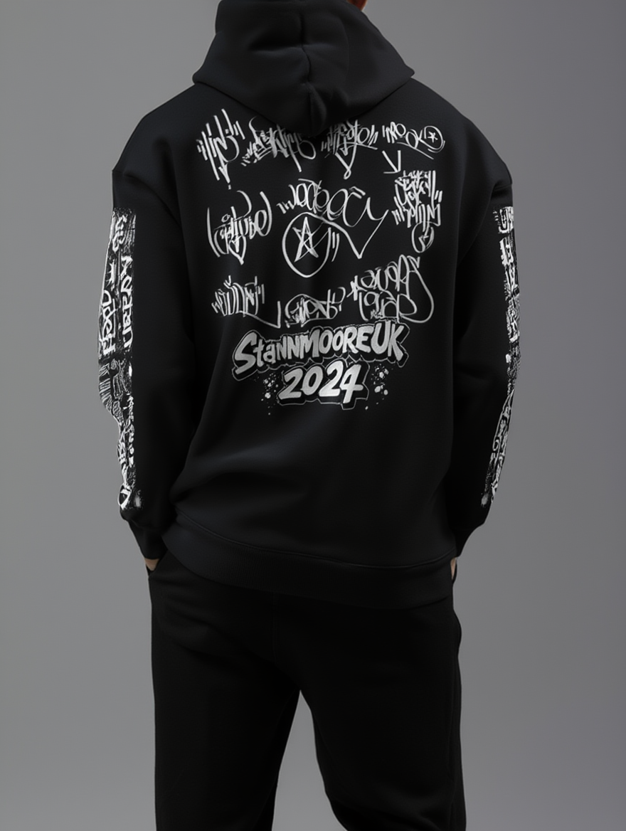 Urban Graffiti Oversize Hoodie