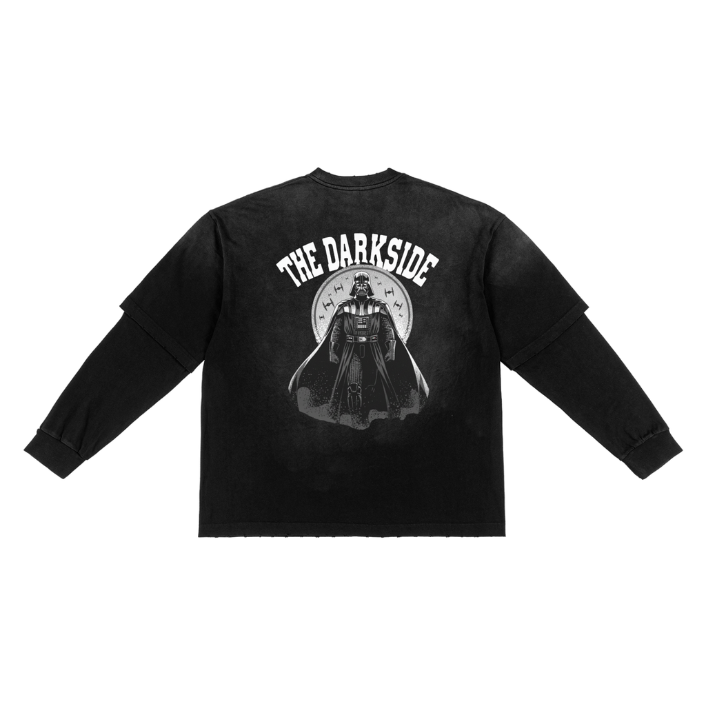 Frayed Faux Two Piece T-Shirt