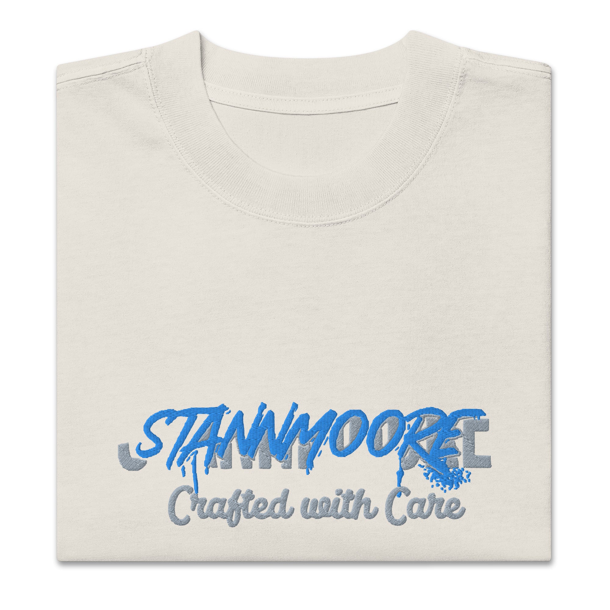 Stannmoore Faded Bone Oversized T-Shirt