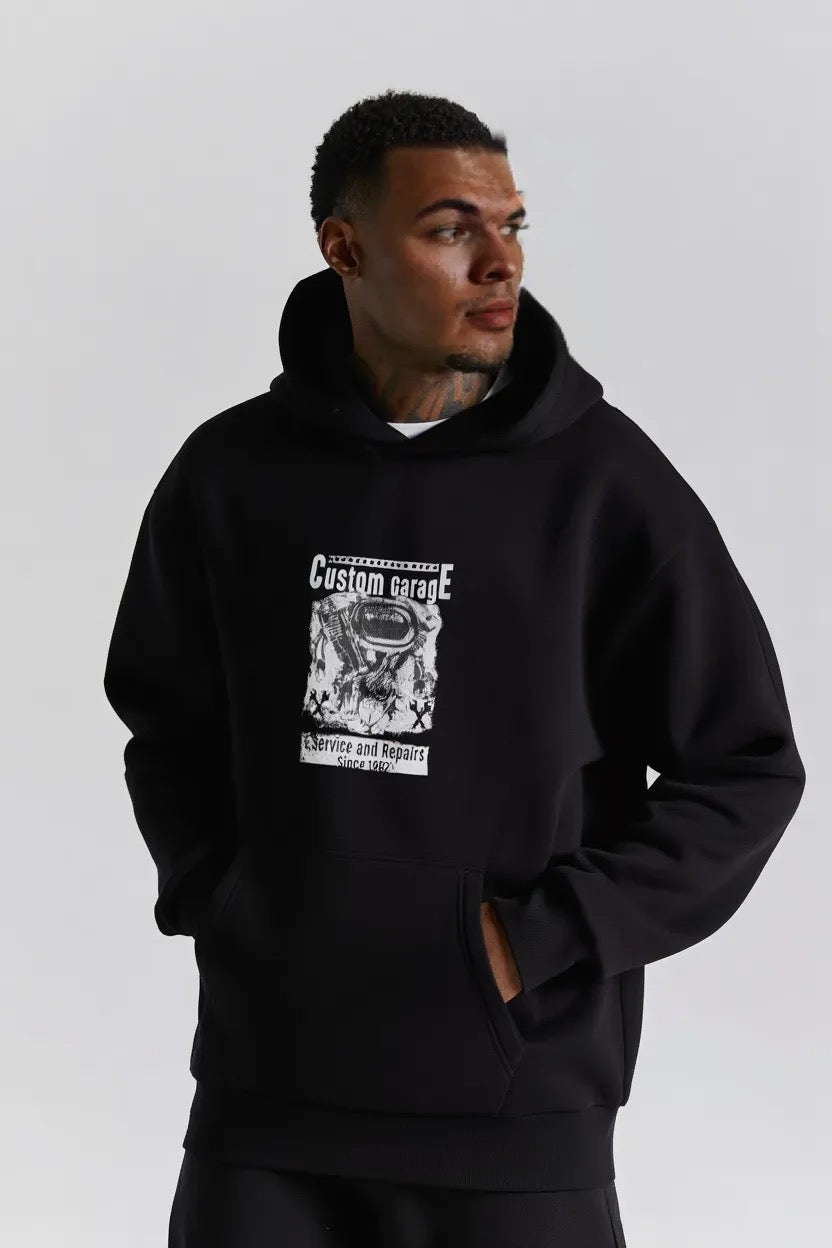Old School Club Oversized heavyweight hoodie