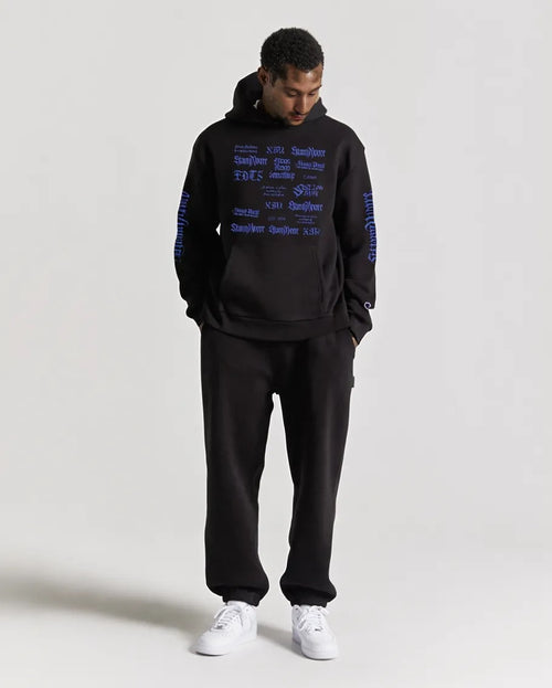 Black Streetwear Graphic Champion Hoodie
