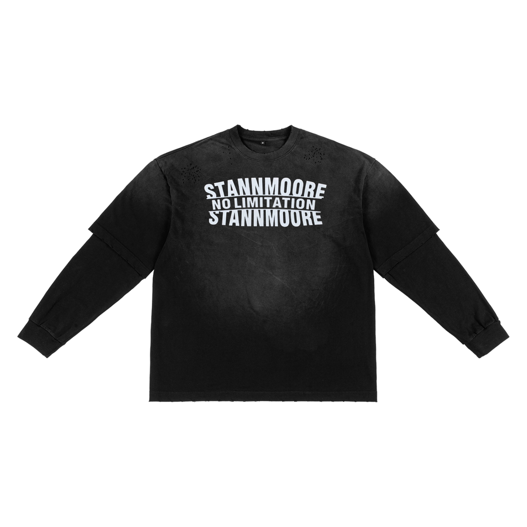 Frayed Faux Two Piece T-Shirt