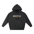 Snow Washed Tape Raw Edge Hoodie