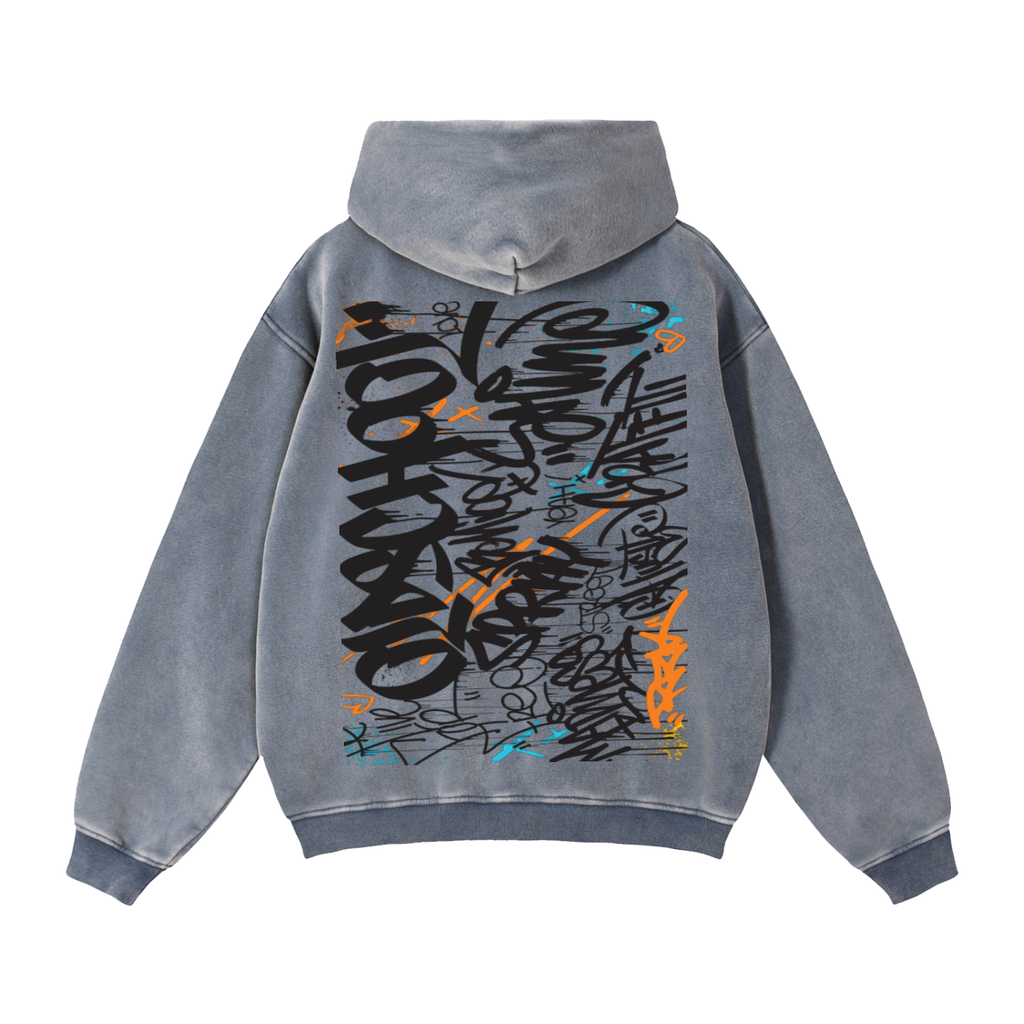 Zip-Through Boxy Fleece Hoodie
