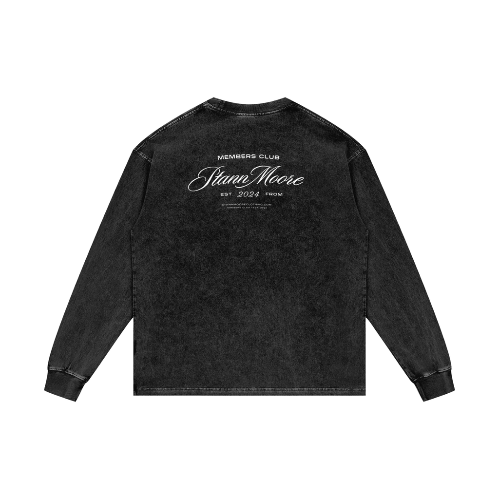Stannmoore Acid Wash Black Tee