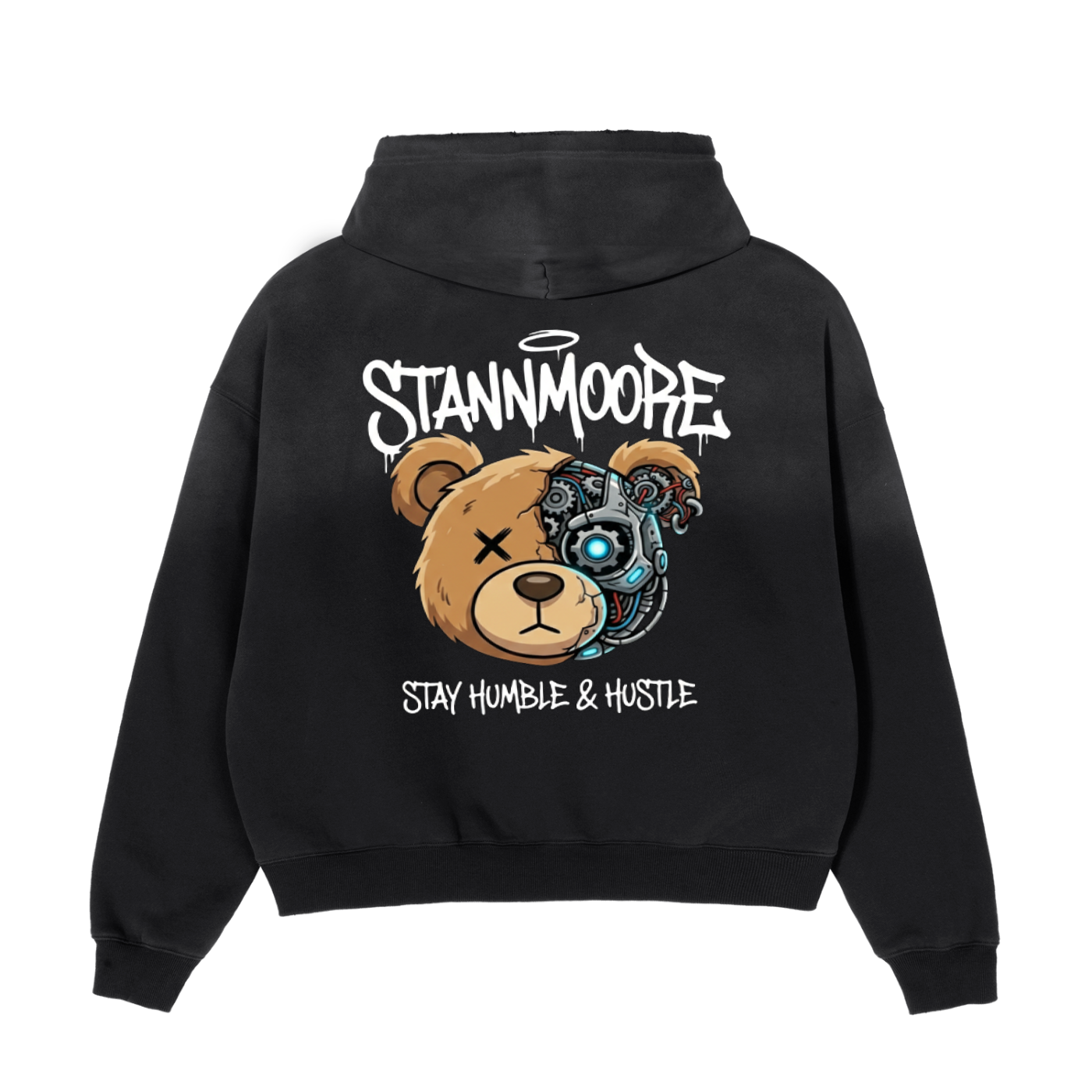 Frayed Sunfade Boxy Fleece Hoodie